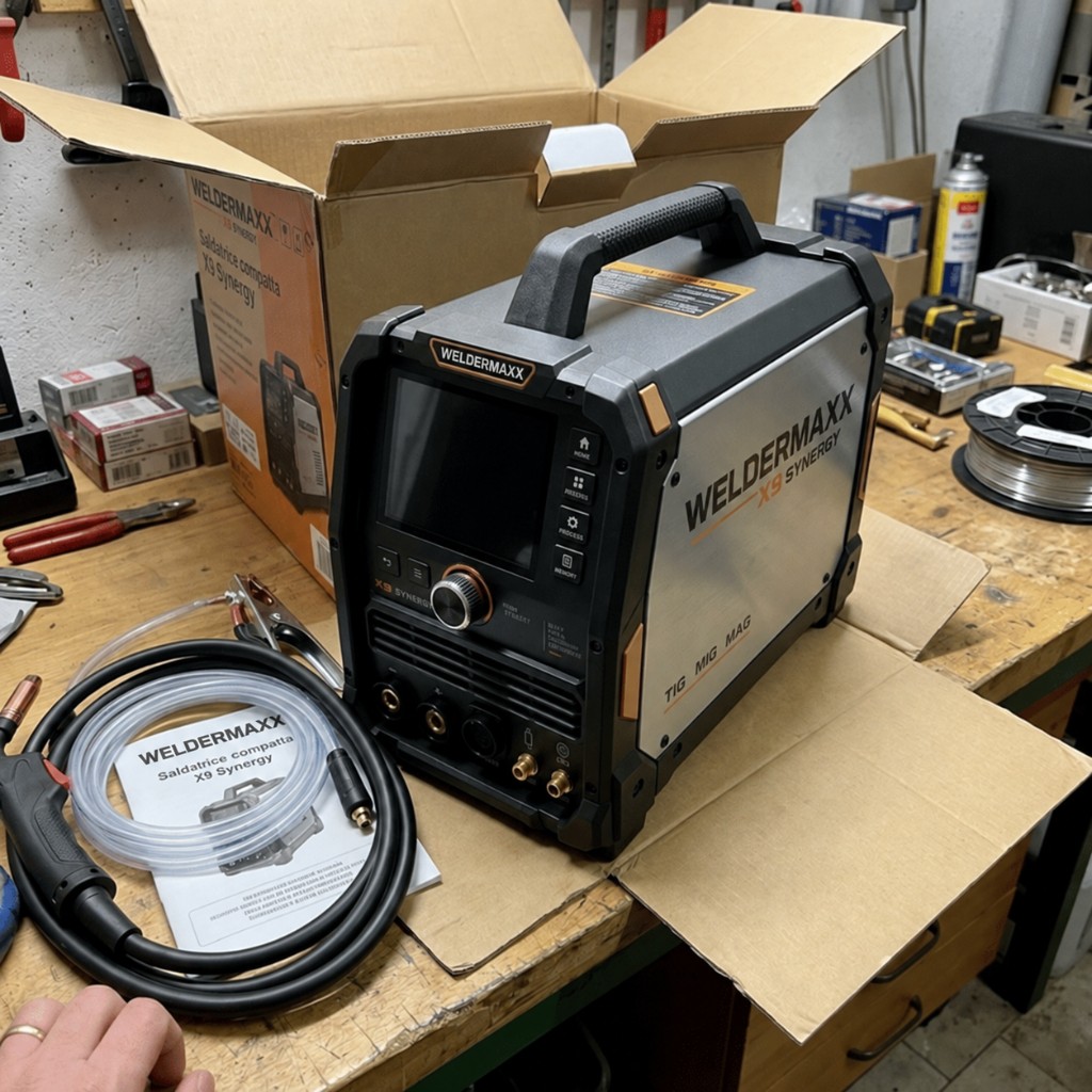Raspakiranje WELDERMAXX X9 Synergy u radionici — Davor Perić, Zagreb